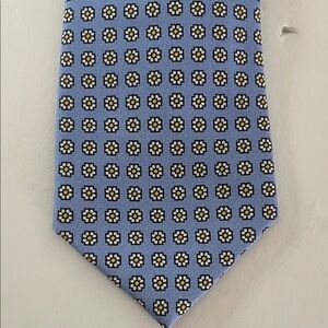 Polo by Ralph Lauren Blue and Yellow Patterned Men's Tie